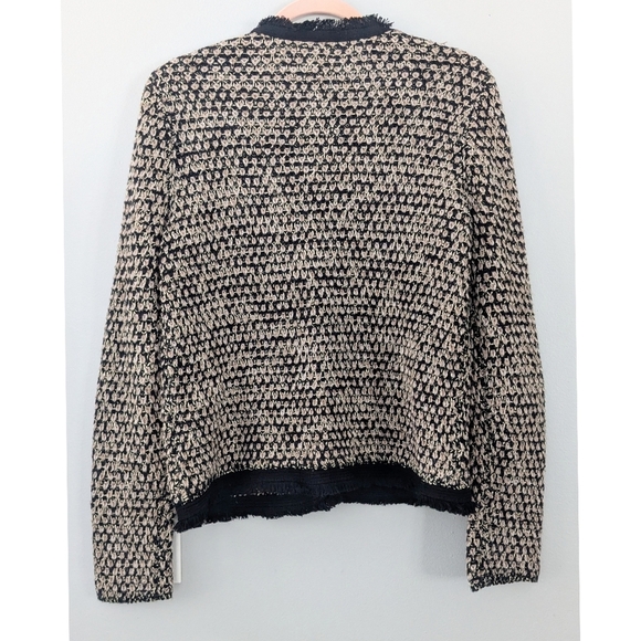 J. McLaughlin Tweed Fringe Cardigan - Picture 7 of 7